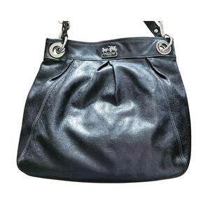 VTG Coach Hippie Leather Shoulder Bag w Crossbody Strap Black K0993-14577